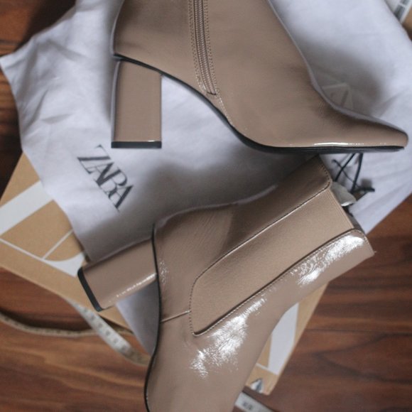 NWT Zara Beige Boots. - Picture 6 of 6